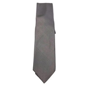 Kenneth Cole Reaction Gray with Black Polka Dots Necktie.